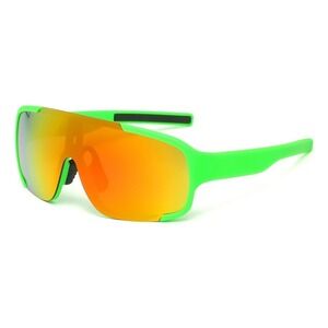 Shield‎ Sunglasses Sport Cycling Glasses Windproof UV Protection Green Frame New